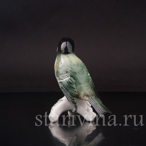Фигурка птицы из фарфора Большая синица Karl Ens, Германия, сер. 20 в.