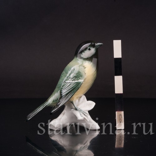 Фигурка птицы из фарфора Большая синица Karl Ens, Германия, сер. 20 в.