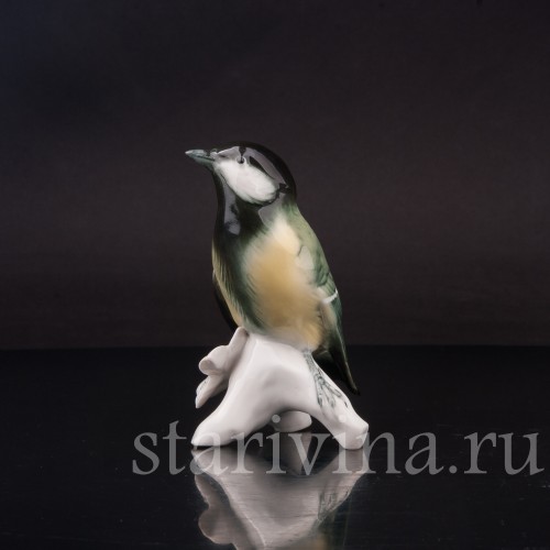 Фигурка птицы из фарфора Большая синица Karl Ens, Германия, сер. 20 в.