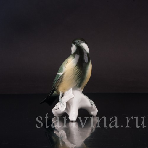 Фигурка птицы из фарфора Большая синица Karl Ens, Германия, сер. 20 в.