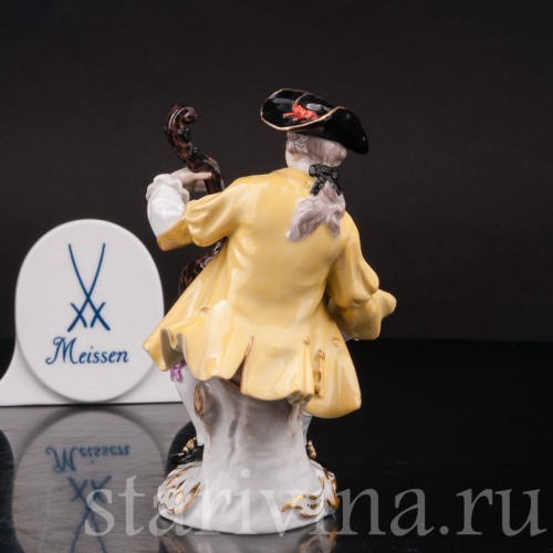 Фарфоровая статуэтка Виолончелист, Meissen, Германия, сер. 19 - нач. 20 вв.