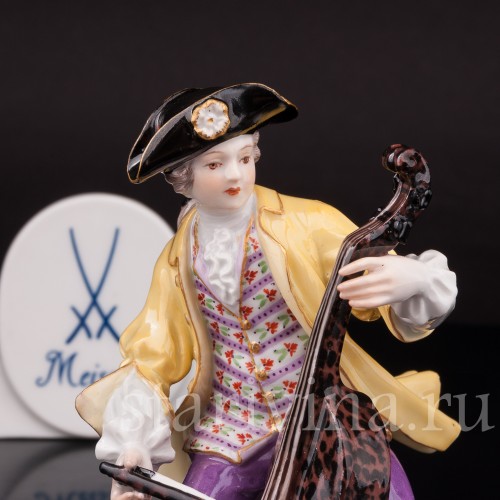 Фарфоровая статуэтка Виолончелист, Meissen, Германия, сер. 19 - нач. 20 вв.