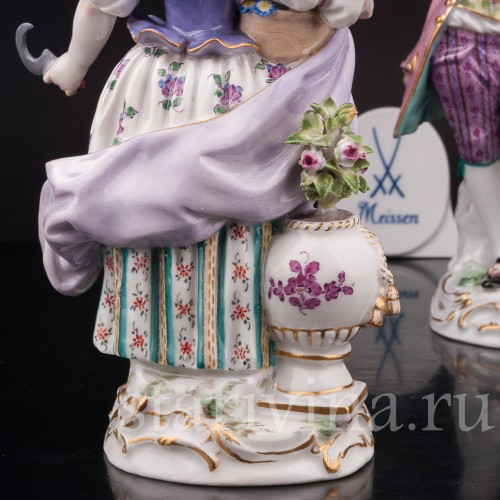 Фарфоровые статуэтки Пара садовников, Meissen, Германия, 1930-40 гг.