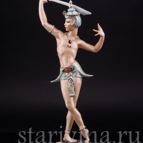 Фарфоровая статуэтка Восточный танцор с мечом, Hutschenreuther, Германия, 1970 гг.