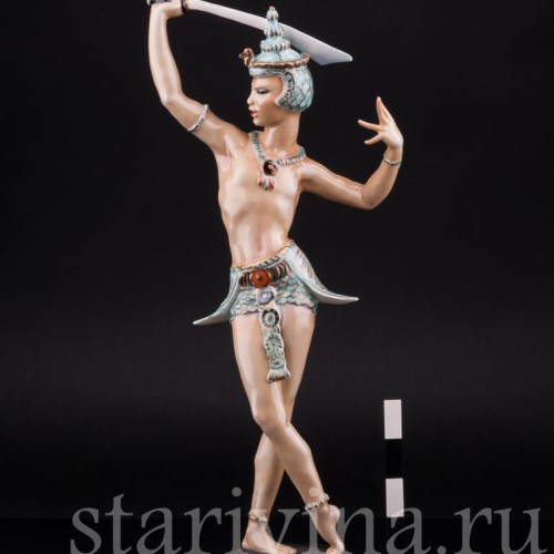 Фарфоровая статуэтка Восточный танцор с мечом, Hutschenreuther, Германия, 1970 гг.