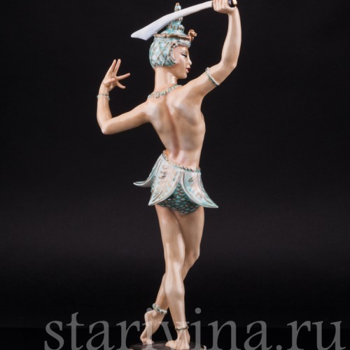 Фарфоровая статуэтка Восточный танцор с мечом, Hutschenreuther, Германия, 1970 гг.