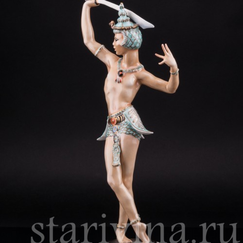 Фарфоровая статуэтка Восточный танцор с мечом, Hutschenreuther, Германия, 1970 гг.