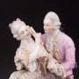 Композиция из фарфора Флиртующая пара, Meissen, Германия, кон. 19 - нач. 20 вв.