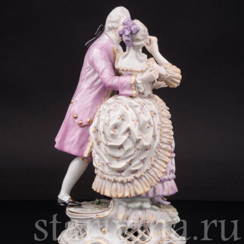 Композиция из фарфора Флиртующая пара, Meissen, Германия, кон. 19 - нач. 20 вв.