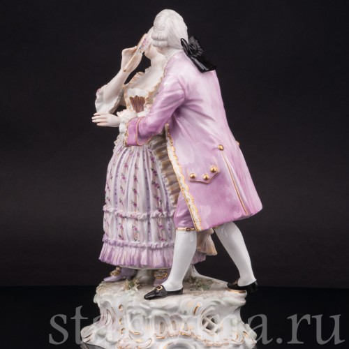 Композиция из фарфора Флиртующая пара, Meissen, Германия, кон. 19 - нач. 20 вв.