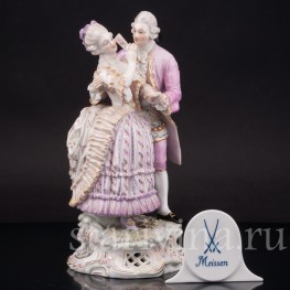 Композиция из фарфора Флиртующая пара, Meissen, Германия, кон. 19 - нач. 20 вв.