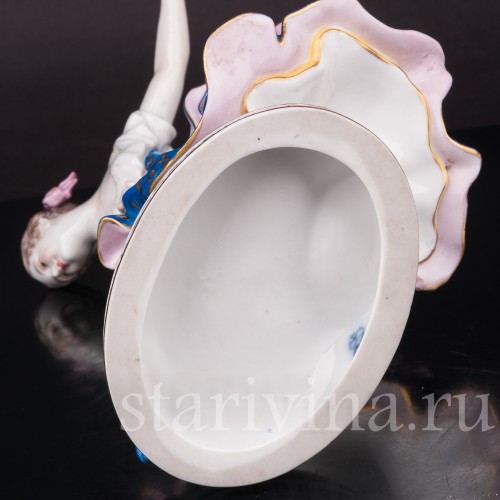 Фарфоровая статуэтка танцовщицы Фанни Эльслер, Volkstedt, Германия, до 1936 г.