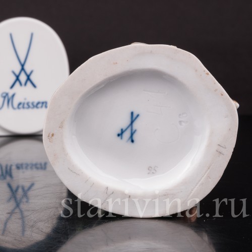 Фарфоровая статуэтка Мальчик, кормящий гусей, Meissen, Германия, сер. 19 - нач. 20 вв.