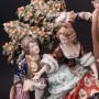 Фарфоровая композиция Сценка под яблоней, Sitzendorf, Германия, кон. 19 - нач. 20 в.
