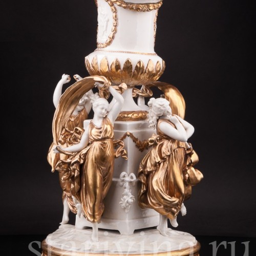 Фарфоровая композиция Танцующие нимфы, Volkstedt, Германия, кон. 19 - нач. 20 вв.