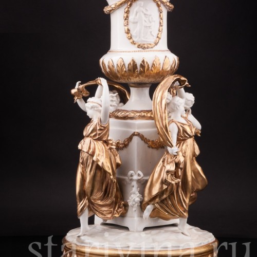 Фарфоровая композиция Танцующие нимфы, Volkstedt, Германия, кон. 19 - нач. 20 вв.