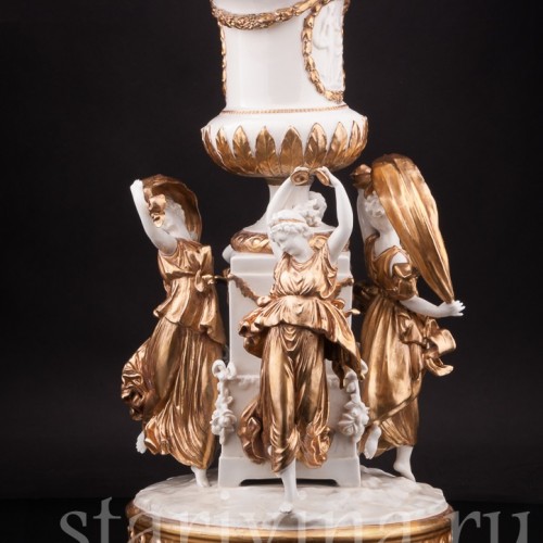 Фарфоровая композиция Танцующие нимфы, Volkstedt, Германия, кон. 19 - нач. 20 вв.