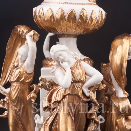 Фарфоровая композиция Танцующие нимфы, Volkstedt, Германия, кон. 19 - нач. 20 вв.