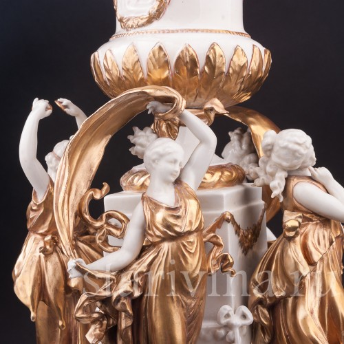 Фарфоровая композиция Танцующие нимфы, Volkstedt, Германия, кон. 19 - нач. 20 вв.