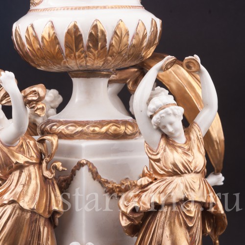 Фарфоровая композиция Танцующие нимфы, Volkstedt, Германия, кон. 19 - нач. 20 вв.