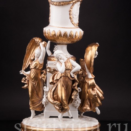 Фарфоровая композиция Танцующие нимфы, Volkstedt, Германия, кон. 19 - нач. 20 вв.