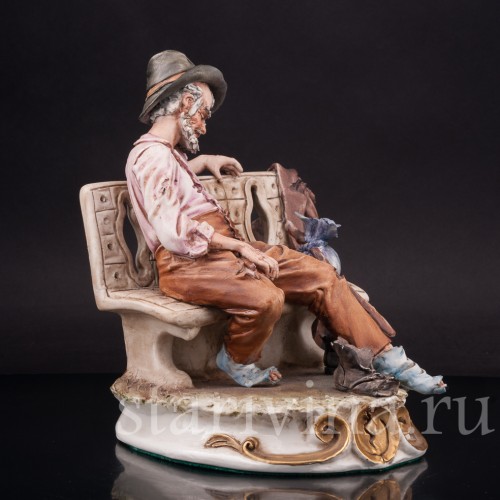 Бисквитная композиция Дремлющий путник, Capodimonte, Италия, сер. 20 в.