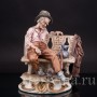 Бисквитная композиция Дремлющий путник, Capodimonte, Италия, сер. 20 в.