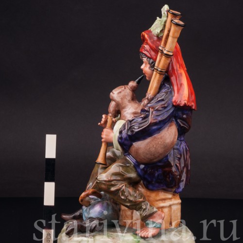 Фарфоровая статуэтка Странствующий музыкант с волынкой, Ernst Bohne Sohne, Германия, нач. 20 в..