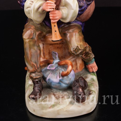 Фарфоровая статуэтка Странствующий музыкант с волынкой, Ernst Bohne Sohne, Германия, нач. 20 в..