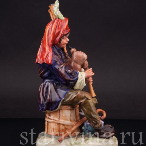 Фарфоровая статуэтка Странствующий музыкант с волынкой, Ernst Bohne Sohne, Германия, нач. 20 в..