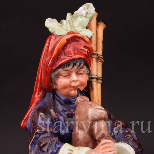 Фарфоровая статуэтка Странствующий музыкант с волынкой, Ernst Bohne Sohne, Германия, нач. 20 в..