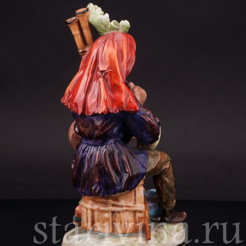 Фарфоровая статуэтка Странствующий музыкант с волынкой, Ernst Bohne Sohne, Германия, нач. 20 в..