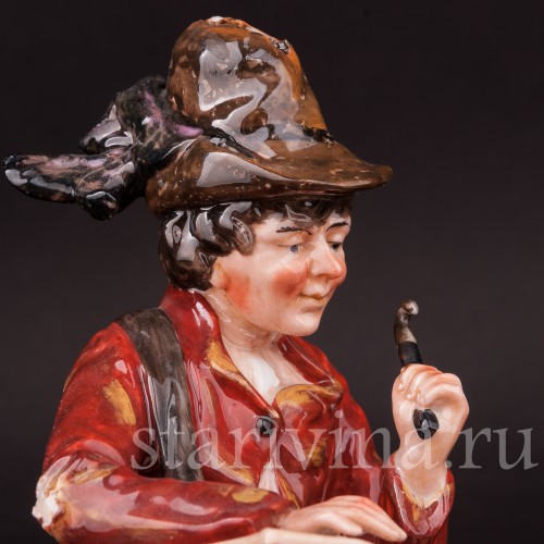 Статуэтка из фарфора Странствующий музыкант с цимбалами, Ernst Bohne Sohne, Германия, нач. 20 в.