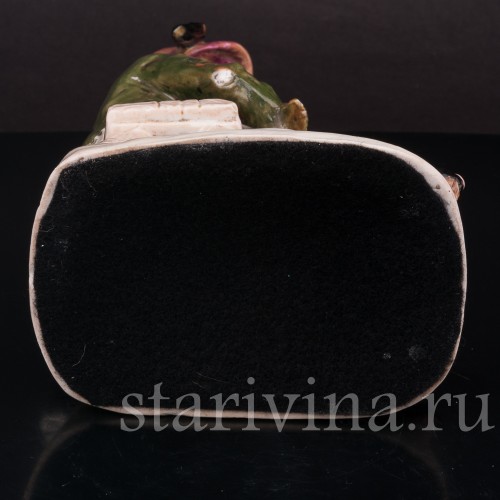 Фарфоровая статуэтка Странствующий музыкант с флейтой, Ernst Bohne Sohne, Германия, нач. 20 в.