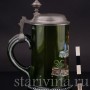 Старинная пивная кружка Любишь гулять, люби и платить, 1/2 л, Германия, 1895 г.