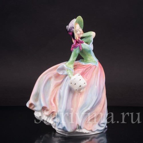 Фигурка девушки из фарфора Весенний ветерок Royal Doulton, Великобритания, 1939-76 гг.