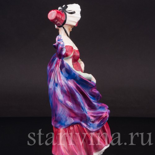 Фарфоровая статуэтка девушки Леди Эйприл, Royal Doulton, Великобритания, 1940-59 гг.
