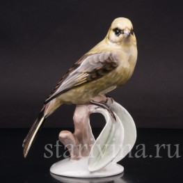Статуэтка птицы из фарфора Овсянка, Rosenthal, Германия, 1950-60 гг.