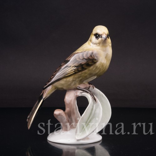 Статуэтка птицы из фарфора Овсянка, Rosenthal, Германия, 1950-60 гг.