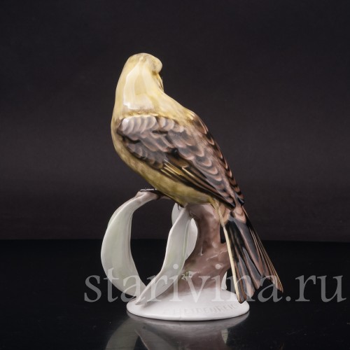 Статуэтка птицы из фарфора Овсянка, Rosenthal, Германия, 1950-60 гг.