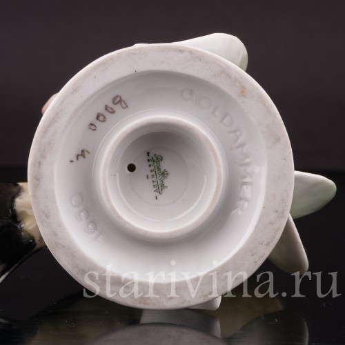 Статуэтка птицы из фарфора Овсянка, Rosenthal, Германия, 1950-60 гг.