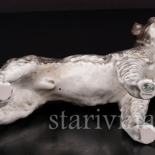 Фарфоровая статуэтка собаки Шнауцер, Hutschenreuther, Германия, 1970е гг.