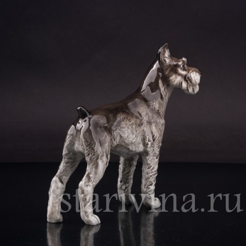 Фарфоровая статуэтка собаки Шнауцер, Hutschenreuther, Германия, 1970е гг.