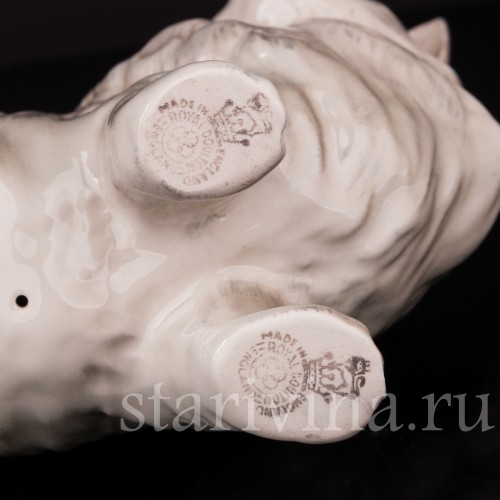 Фарфоровая фигурка Серый котёнок, Royal Doulton, Великобритания, вт. пол. 20 в.