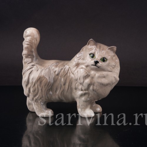 Фарфоровая фигурка Серый котёнок, Royal Doulton, Великобритания, вт. пол. 20 в.