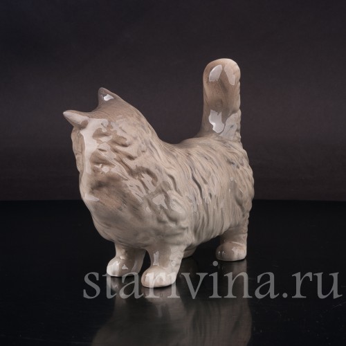 Фарфоровая фигурка Серый котёнок, Royal Doulton, Великобритания, вт. пол. 20 в.