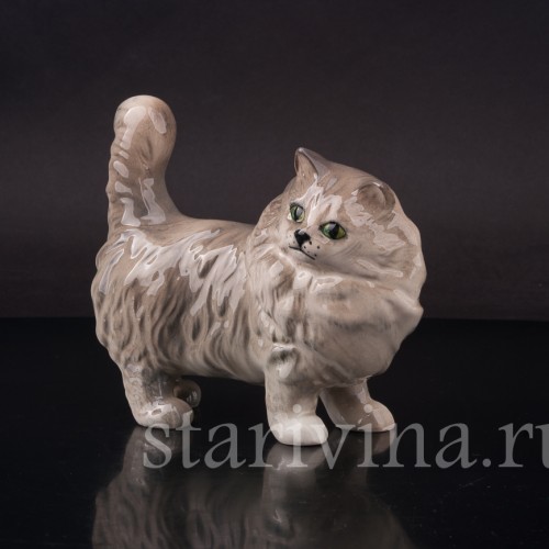 Фарфоровая фигурка Серый котёнок, Royal Doulton, Великобритания, вт. пол. 20 в.