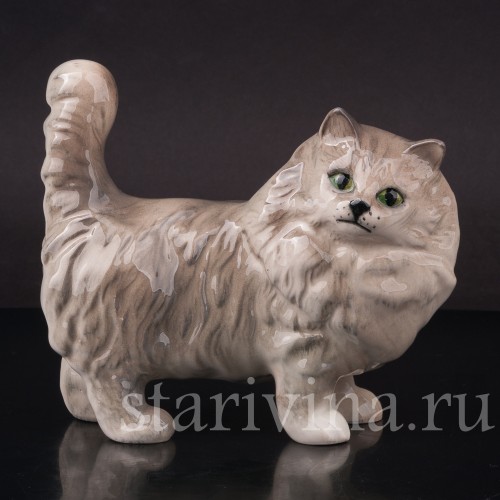 Фарфоровая фигурка Серый котёнок, Royal Doulton, Великобритания, вт. пол. 20 в.