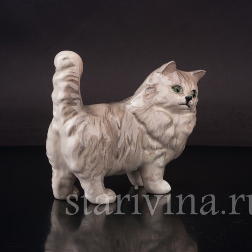 Фарфоровая фигурка Серый котёнок, Royal Doulton, Великобритания, вт. пол. 20 в.