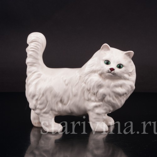 Фарфоровая фигурка Белый котёнок, Royal Doulton, Великобритания, вт. пол. 20 в.